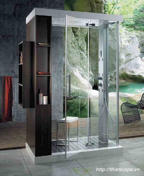 phòng xông hơi bằng kính đẹp